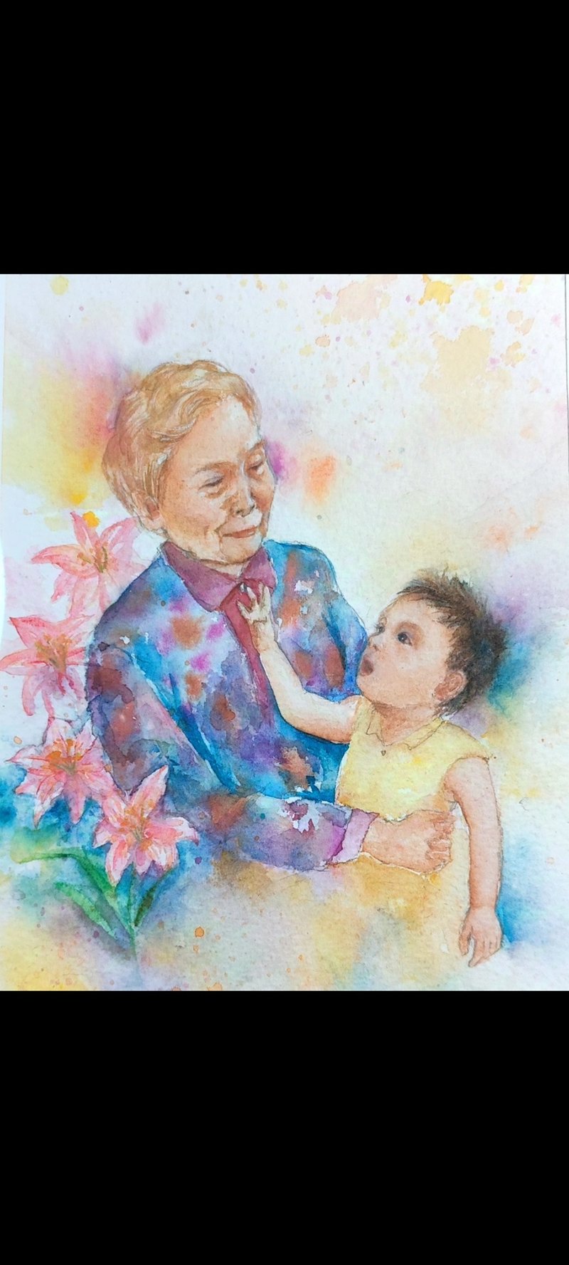 Christmas event 1+1+1 special offer angel face watercolor hand-painted tribute - Baby Gift Sets - Paper 