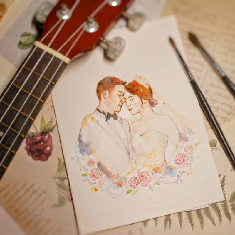 每月限量16k天使之顏水彩手繪禮讚 - 彌月禮盒 - 紙 