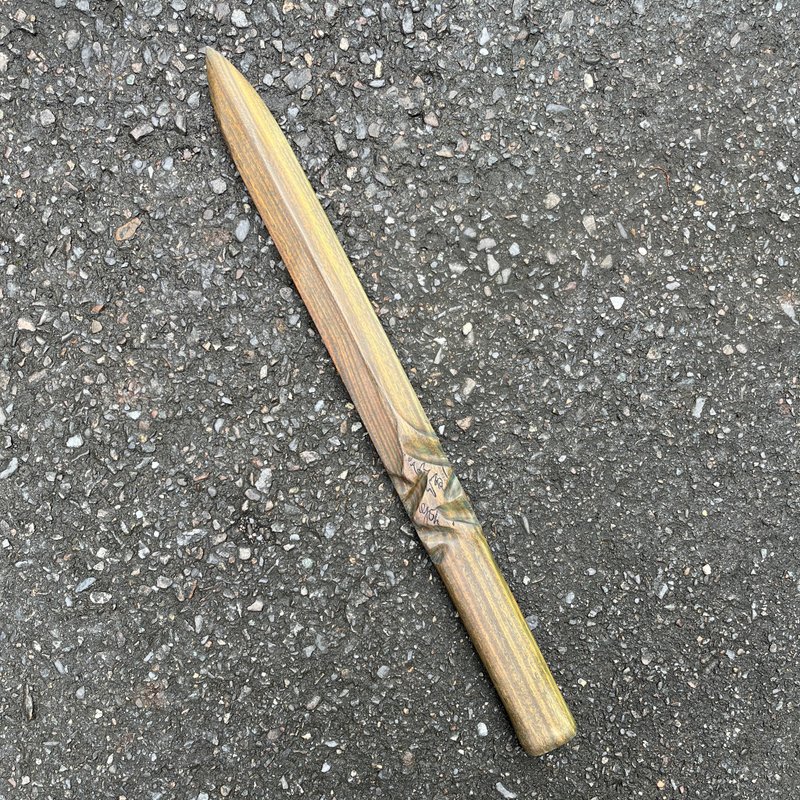 我販劍　魔劍　 予字波　綠檀藝術木刀　手工木劍　運動太極劍 - 擺飾/家飾品 - 木頭 綠色