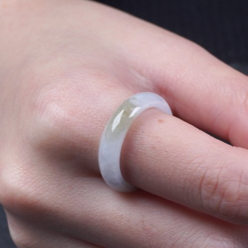瓔珞珠寶盒 E.L.Jewelry Box 冰種飄黃翡翡翠戒指戒圈 | 國際15圍 | 天然緬甸玉翡翠A貨 | 送禮