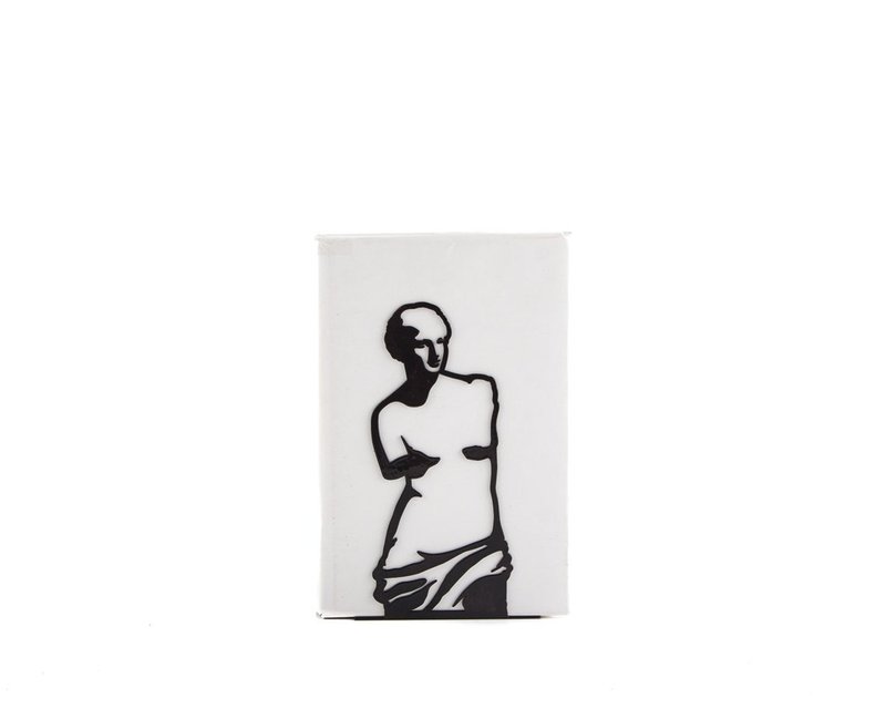 Venus de Milo Metal Bookend – Minimalist Art-Inspired Sculpture - 擺飾/家飾品 - 其他金屬 黑色