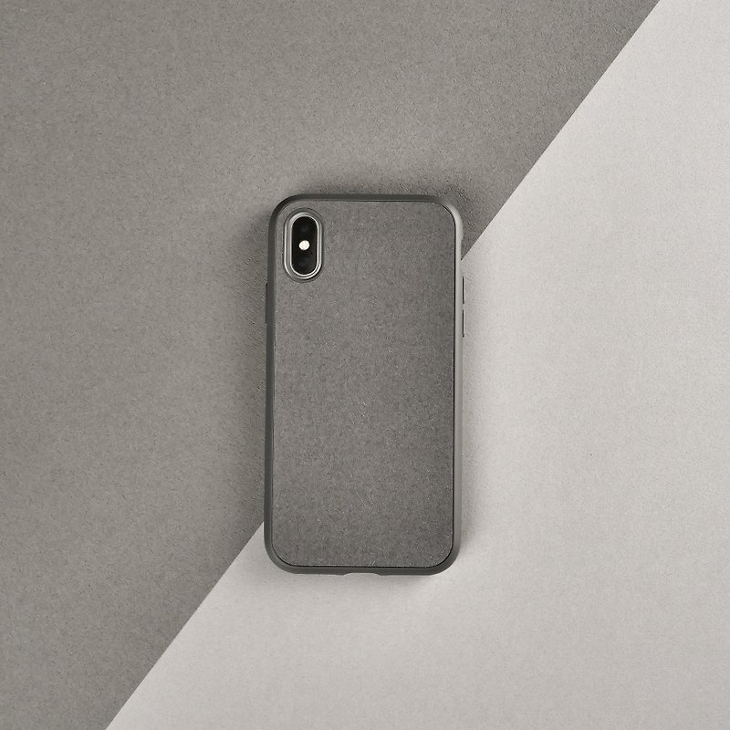 RhinoShield Case for iPhone Series|SolidSuit-Microfiber / Graphite - Phone Cases - Plastic Gray