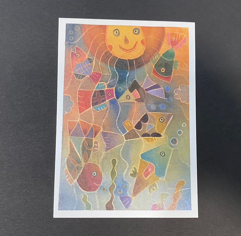 Illustration Postcard - Warm Sun - Cards & Postcards - Paper Orange