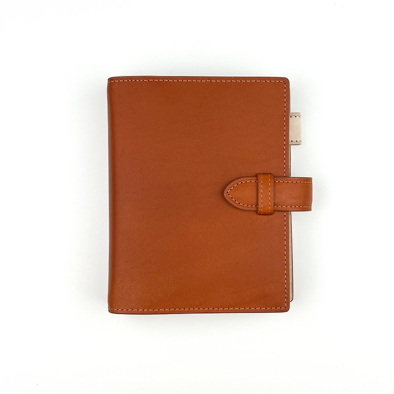 CURIO four-color/MINI6 size | six-hole loose-leaf account - Notebooks & Journals - Genuine Leather Orange