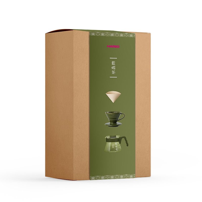 V60 Lanmei Tea 01 Filter Cup Coffee Maker Set - Coffee Pots & Accessories - Porcelain Green
