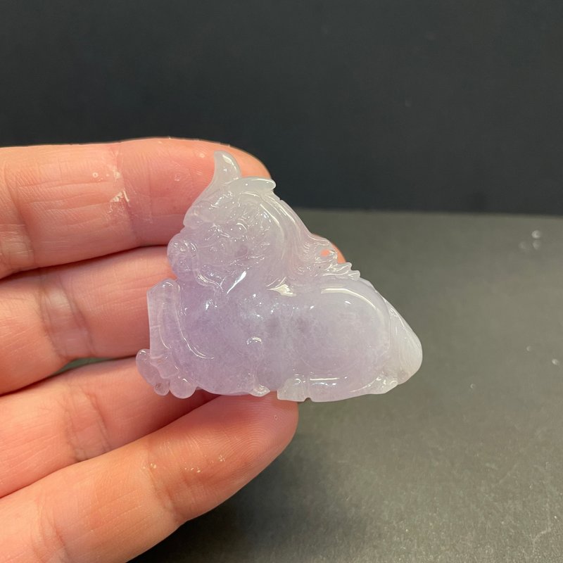 瀚玉珠寶.天然翡翠.冰種紫羅蘭麒麟.冰種翡翠.紫羅蘭翡翠.麒麟 - 其他 - 玉石 
