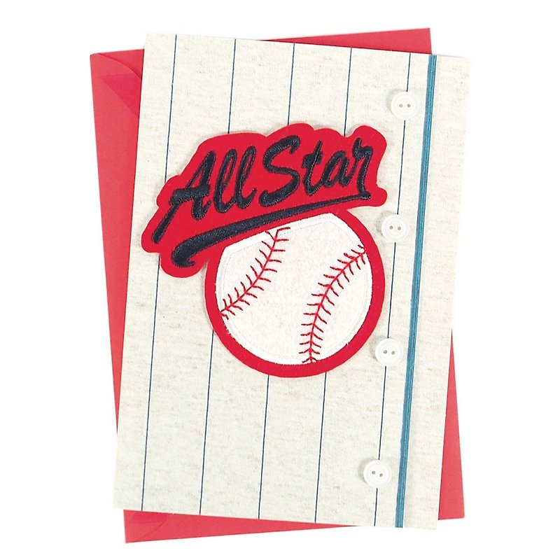 Baseball Shining Star [Hallmark-Signature Classic Handmade Card Birthday Wishes] - การ์ด/โปสการ์ด - กระดาษ หลากหลายสี
