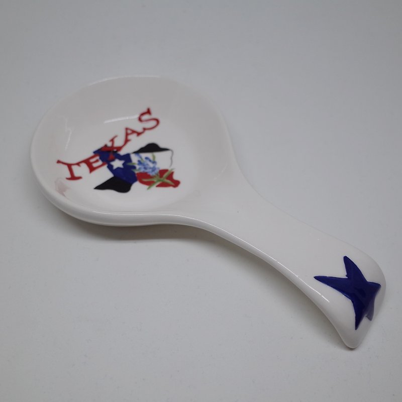 Texas spoon rack TEXAS SPOON REST - Small Plates & Saucers - Porcelain Multicolor