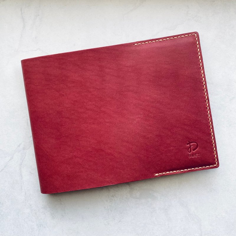 Hand-stitched vegetable-tanned cowhide-photo album set_with MUJI photo album - กระเป๋าสตางค์ - หนังแท้ สีนำ้ตาล