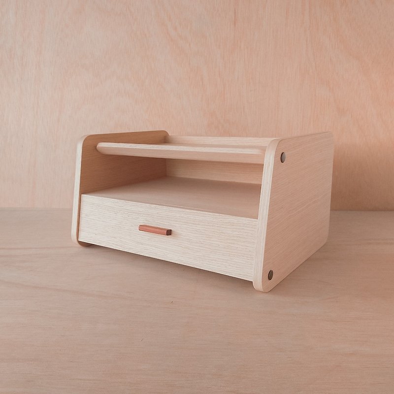 【WOOLI】Office file rack-drawer style-Huanghuali wood∣size can be customized - Storage - Wood Khaki