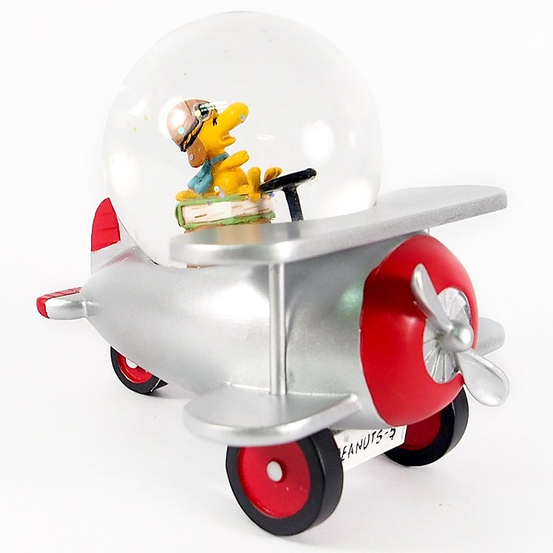 Snoopy handmade sculpture / water polo - Woodstock car [Hallmark Snoopy handmade sculpture] - Items for Display - Other Materials Silver