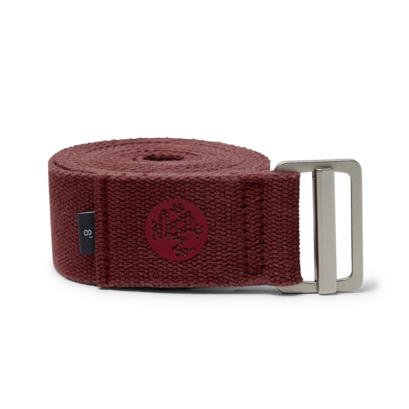 【Manduka】Yoga Straps Align 8 foot yoga rope-Myecelium - Fitness Accessories - Cotton & Hemp Red