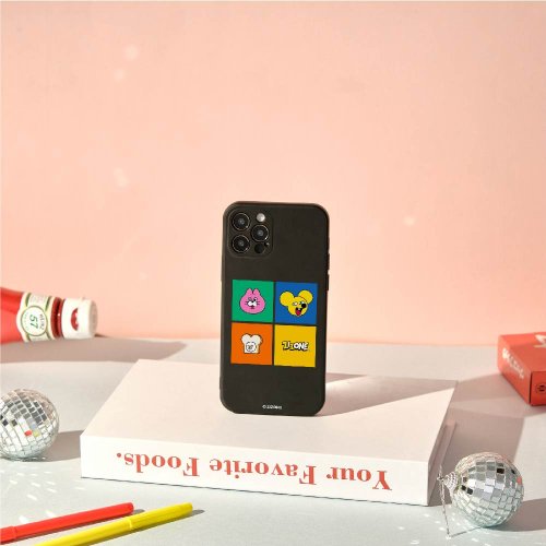 TOYSELECT ZIZONE角色四格漫畫純色矽膠iPhone手機殼