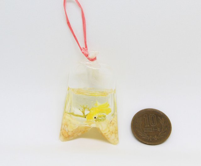 袖珍金魚袋 黃色小金魚 設計館ching Handmade 擺飾 Pinkoi