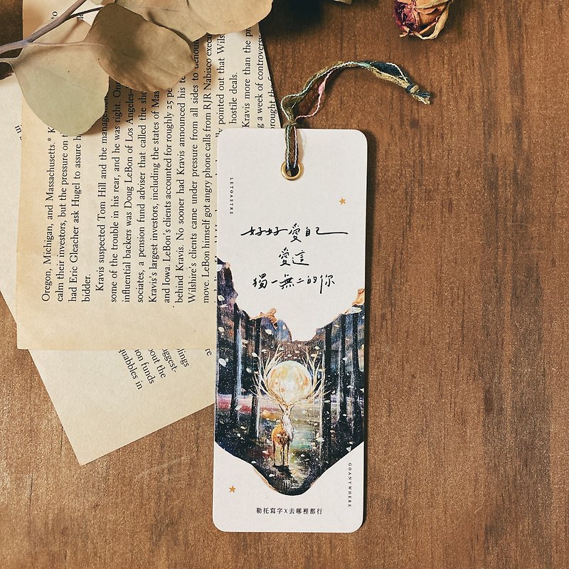 【Wherever You Go x Leto Writing】Co-branded bookmark | Graphic bookmark - ที่คั่นหนังสือ - กระดาษ 
