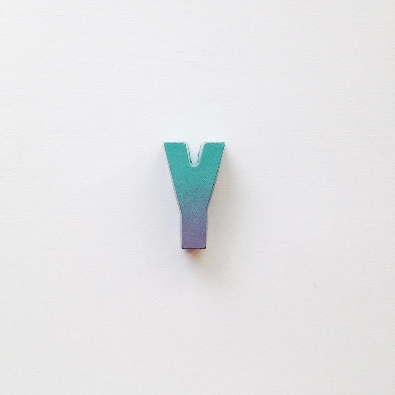 混凝土文字磚(漸層/藍莓) - Concrete Bricks - 裝飾/擺設  - 水泥 