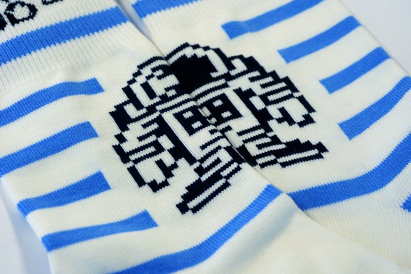 Organic Cotton Socks Unisex-Astronaut Edition - ถุงเท้า - ผ้าฝ้าย/ผ้าลินิน สีน้ำเงิน