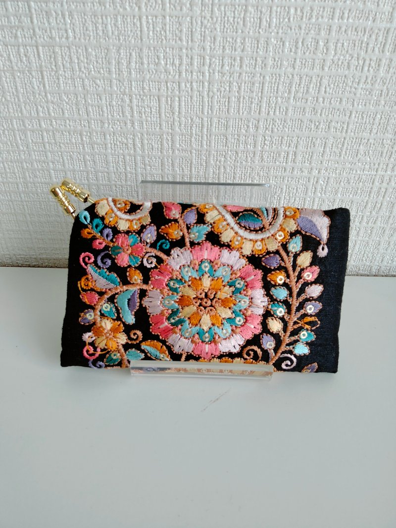 Embroidered business card holder - Card Holders & Cases - Cotton & Hemp Multicolor