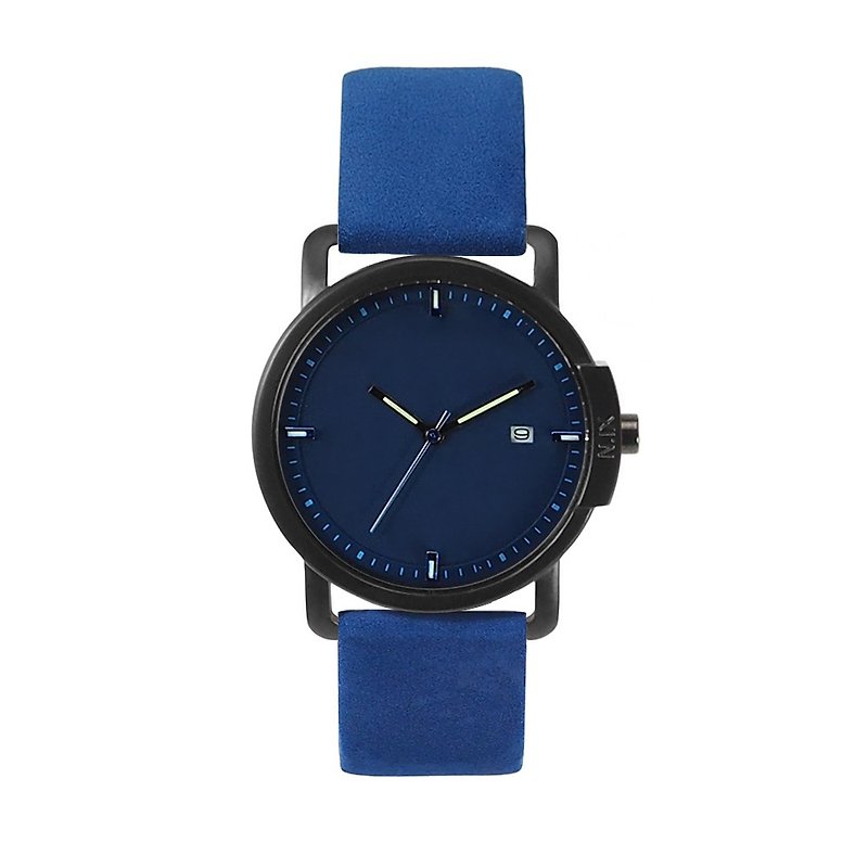 นาฬิกาข้อมือ Minimal Style : Ocean Project - Ocean 06-Navy (Blue Deer) - นาฬิกาผู้หญิง - หนังแท้ สีน้ำเงิน