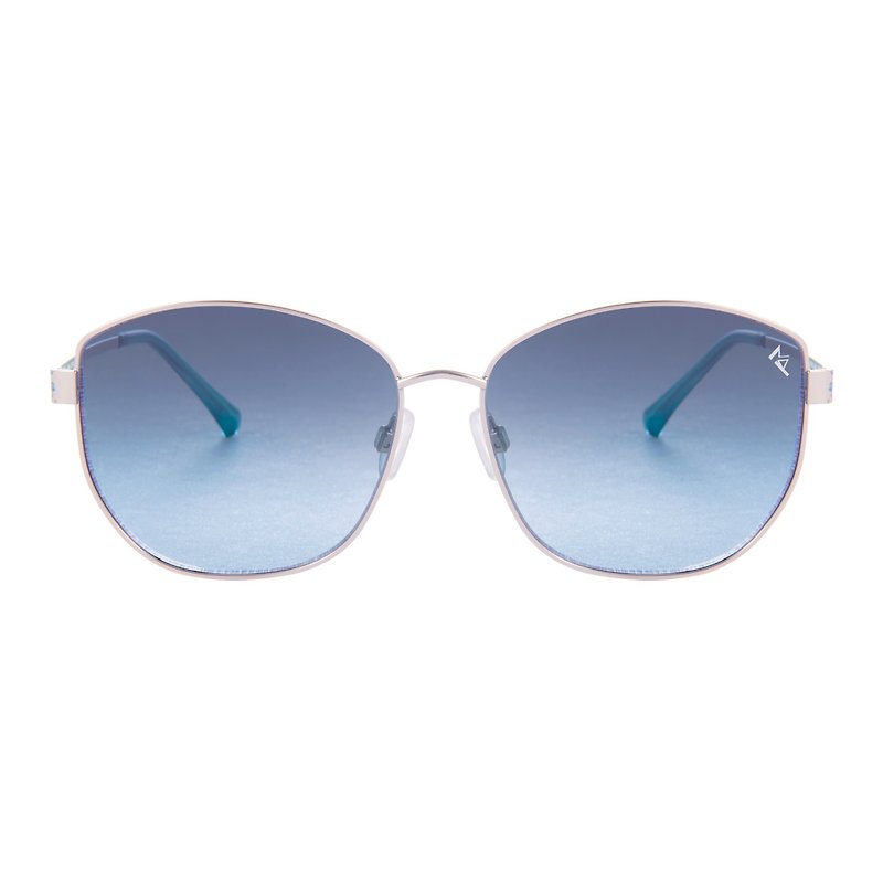 時尚藝術太陽眼鏡 / 尼龍片墨鏡 | IRIS 藍 - 太陽眼鏡 - 不鏽鋼 藍色