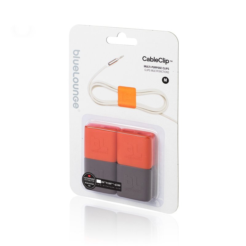 Bluelounge CableClip 繞線器 中 4粒裝 - 捲線器/電線收納 - 矽膠 多色