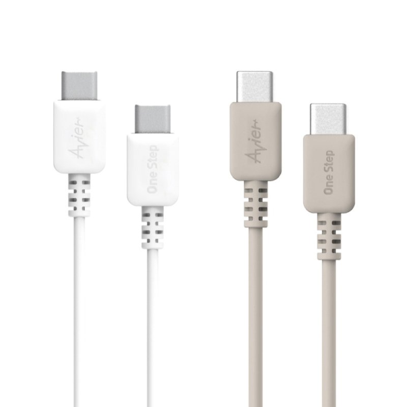 【Avier】One Step Terra USB-C to C environmentally friendly fast charging transmission cable 1.2M - Chargers & Cables - Other Materials Khaki