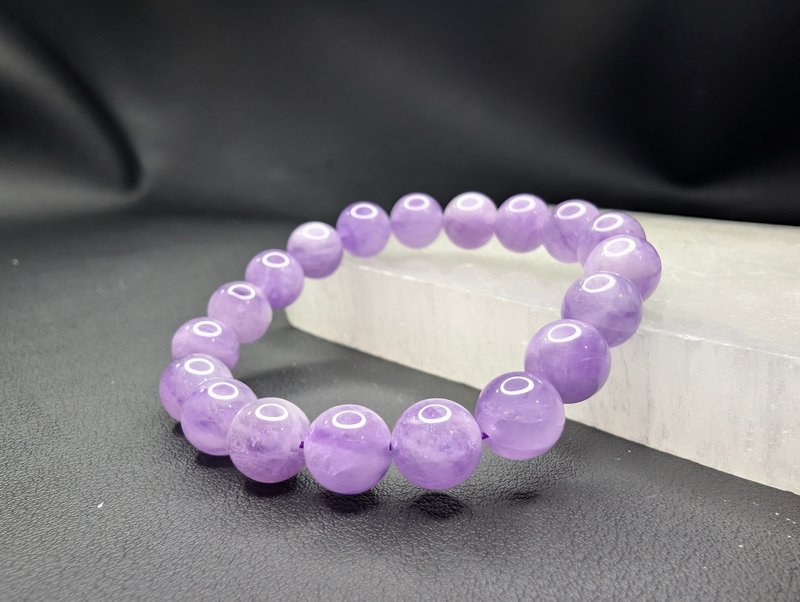 紫水晶 Amethyst 10mm 手串 手鍊 天然水晶 水晶 - 手鍊/手環 - 水晶 紫色