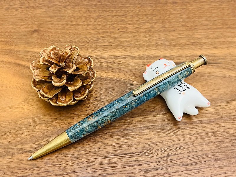 Bronze Mechanical Pencil - Maple Burl Stabilized Wood - Pencils & Mechanical Pencils - Wood 