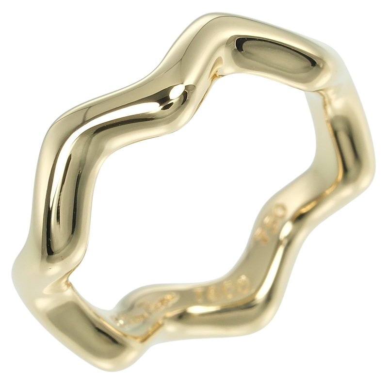【日本直送】ティファニー TIFFANY&Co. ジグザグ 9号 リング 指輪 K18YG イエローゴールド 約6.48g【中古】Aランク - 戒指 - 貴金屬 金色