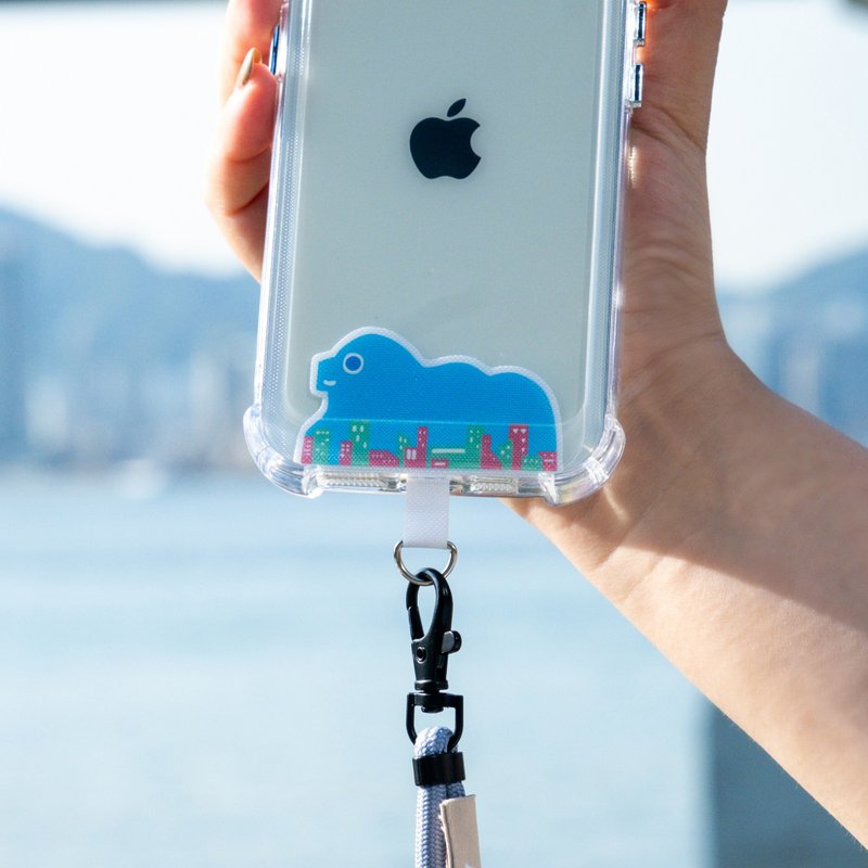 香港獅子山手機夾片連6mm掛繩 十二色入 - 手機配件 - 其他材質 