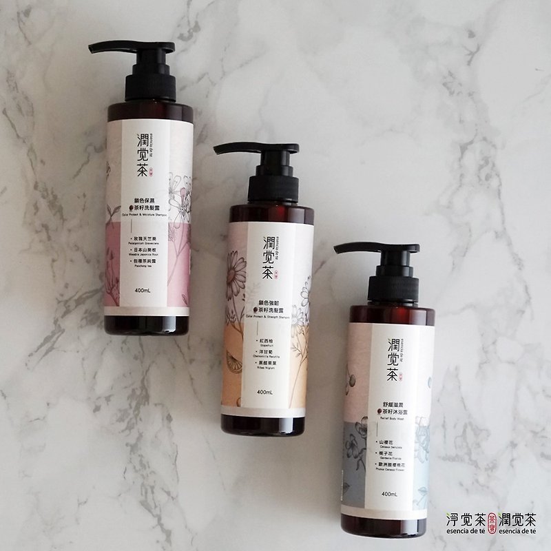[Mother's Day Gift] Color Locking Strengthening Tea Seed Shampoo 400ml - Shampoos - Other Materials 