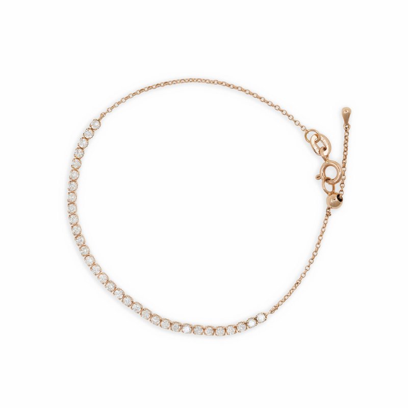 18K金鑽石手鏈0.50ctw Diamond Band Bracelet 0.50ctw - 手鍊/手環 - 貴金屬 