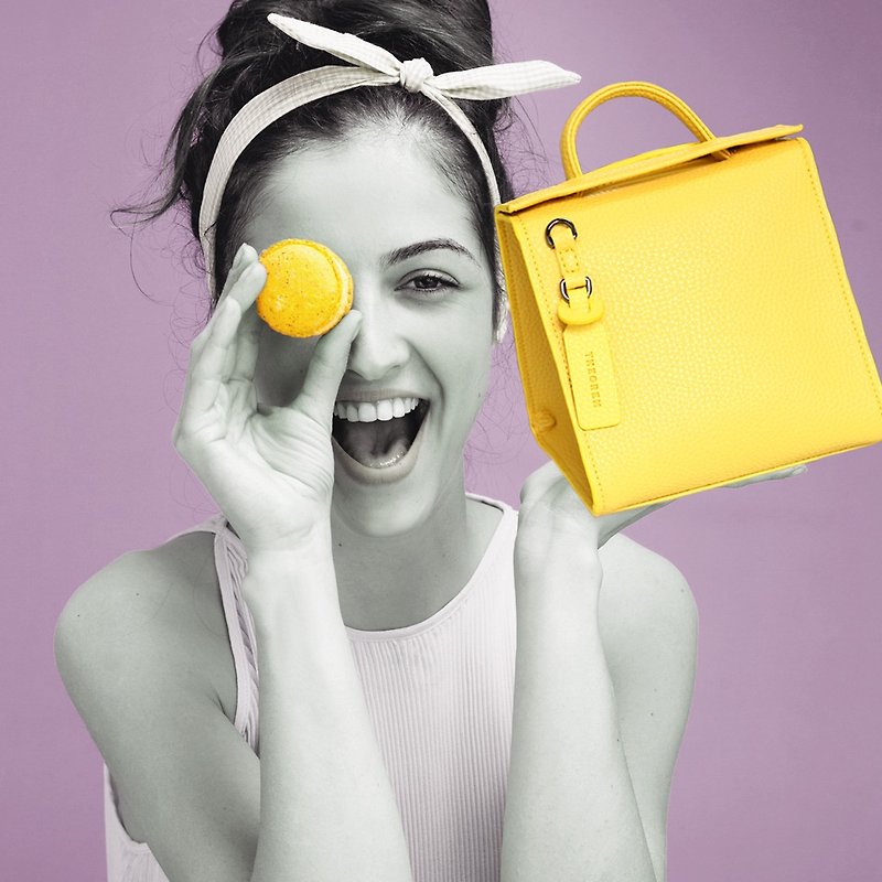 Prism Cross body bag, crossbody bag or handbag. - Handbags & Totes - Faux Leather Yellow