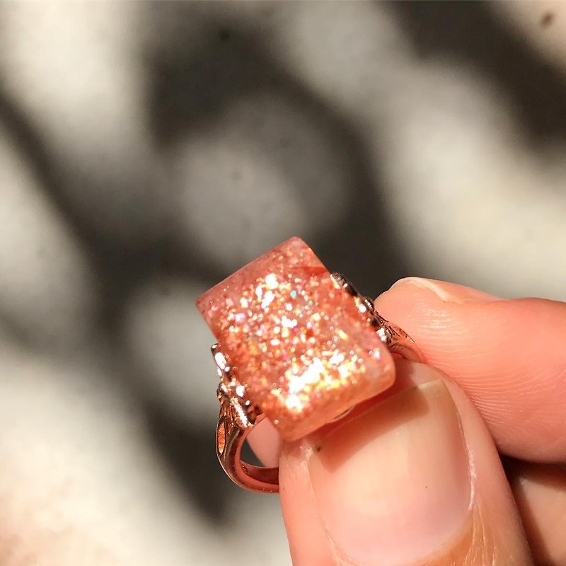 [Lost and find] natural stone gold sun ring customer order - แหวนทั่วไป - เครื่องเพชรพลอย สีแดง
