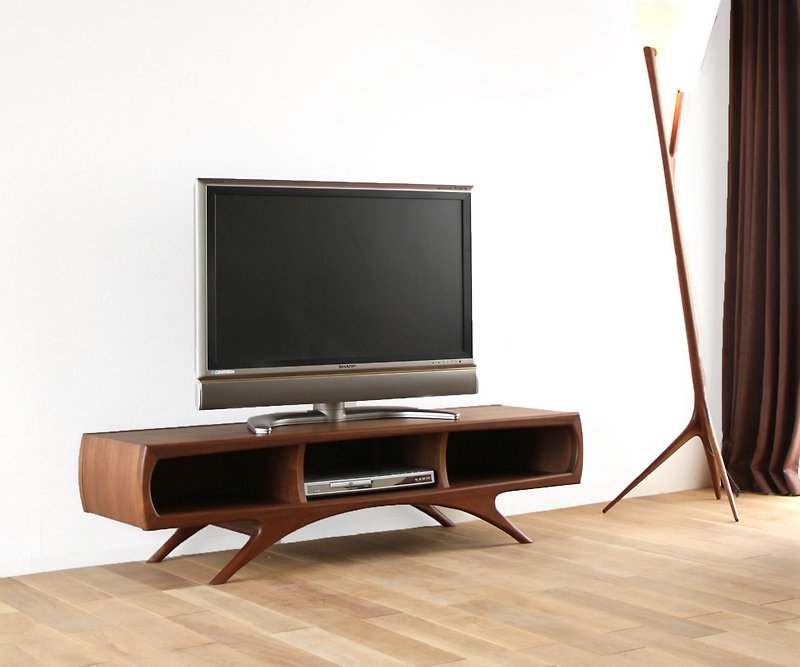 Asahikawa Furniture Takumi Industrial Arts CREER TV board - โต๊ะวางทีวี - ไม้ สีนำ้ตาล