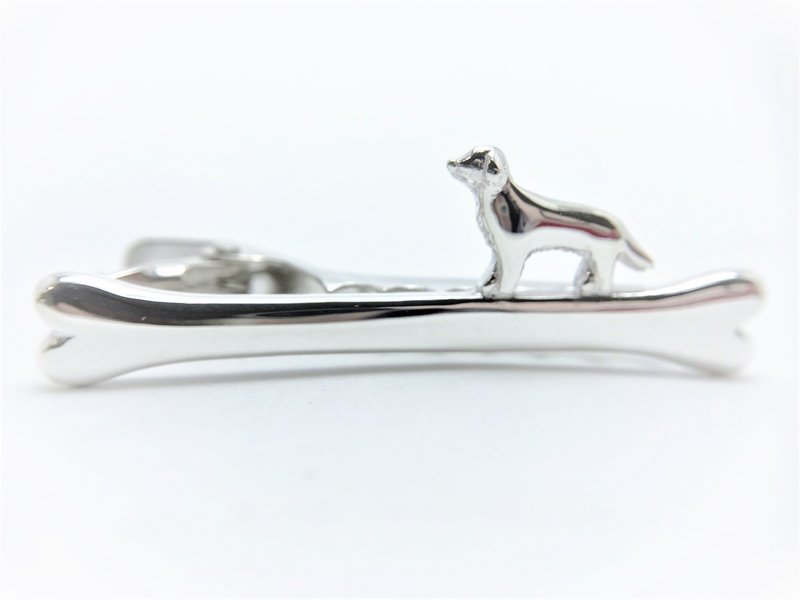 Golden Retriever Silver Tie Clip - Ties & Tie Clips - Sterling Silver Silver