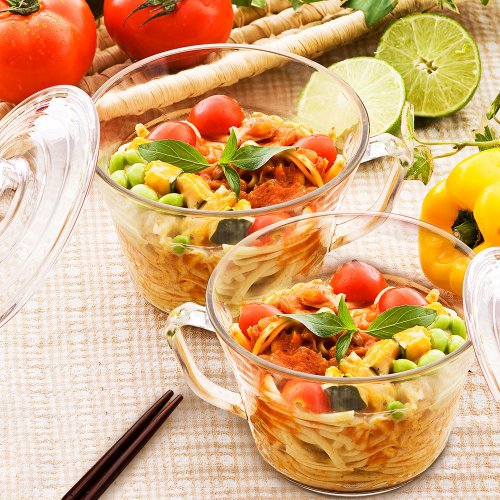 Glasslock Tempered Glass Microwave Bowl Instant Noodle Bowl Glass Bowl  1100ml - Shop glasslock-tw Lunch Boxes - Pinkoi