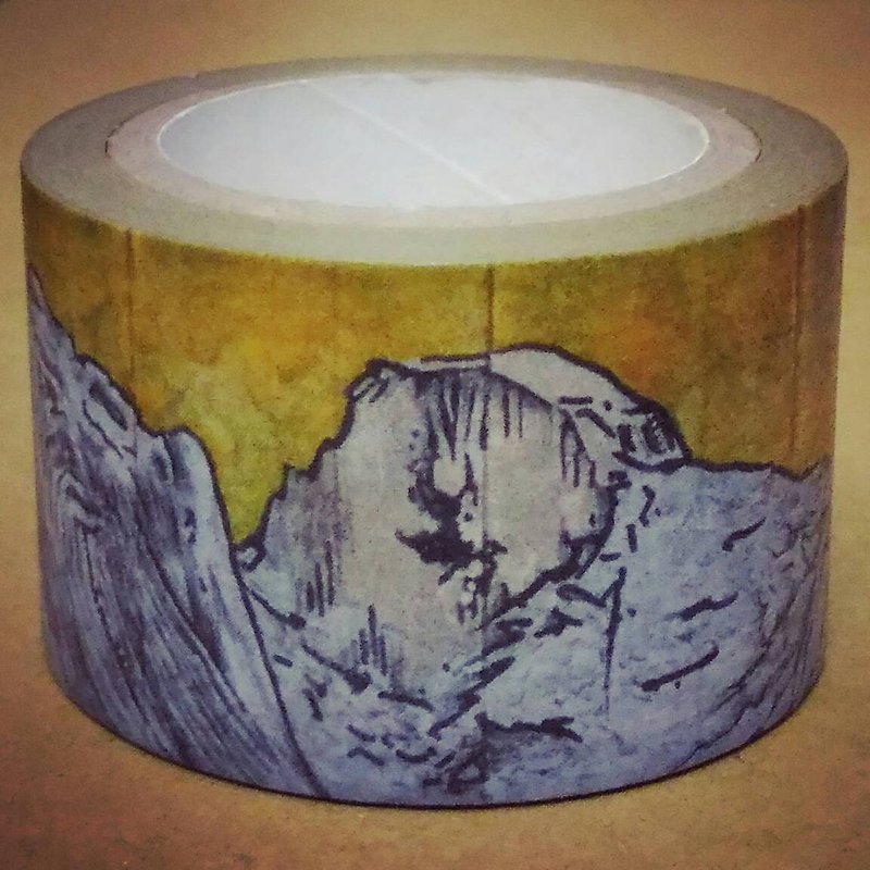 World Shan Shui : Earth Landscape Album - ㄊㄚㄌㄌ = Washi Masking Tape  30mm - Washi Tape - Paper Gold