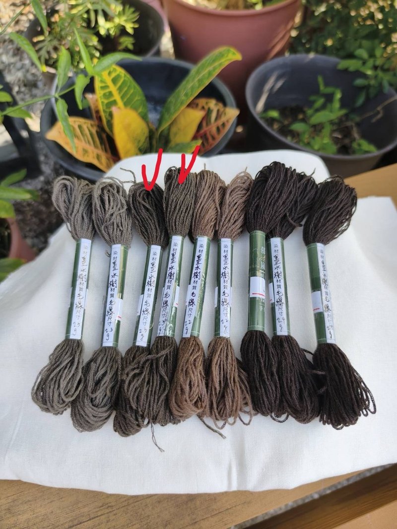 Ink Tree 3-Ply Embroidered Wool Floss (2) - เย็บปัก/ถักทอ/ใยขนแกะ - ขนแกะ 