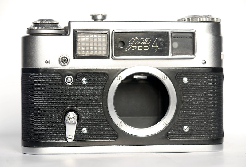 FED 4 USSR 35 mm vintage rangefinder body M39 mount medium type B - 相機/拍立得 - 其他金屬 銀色