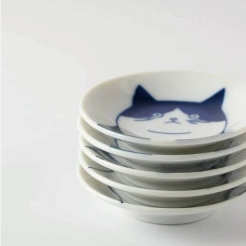 美濃焼 猫染豆皿5種 ギフト箱セット - ショップ Riso-kutani 皿