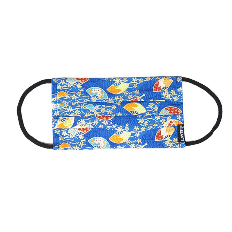 【ELASTI】日式和風布口罩-和歌扇舞 - 口罩/口罩收納套 - 棉．麻 多色