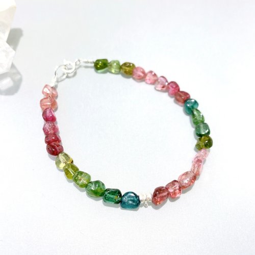 Ops手工飾品設計 Ops Tourmaline Gemstone Silver-碧璽/電氣石/銀/糖果碧璽/手鍊