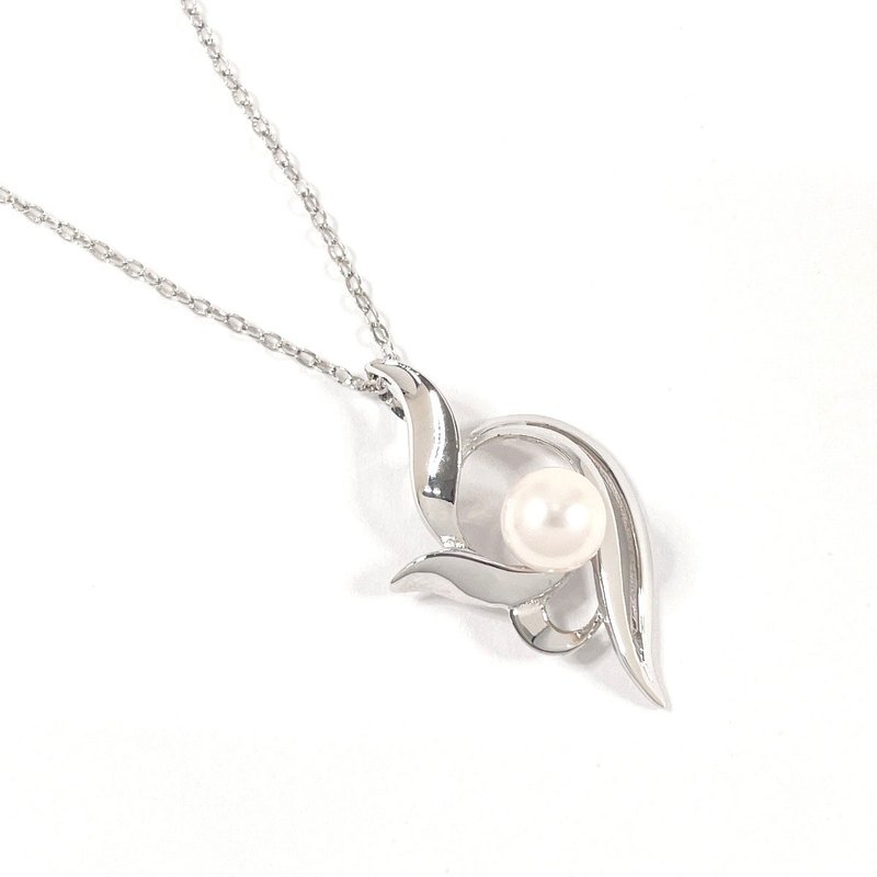 【日本直送 中古美品】ミキモト MIKIMOTO ネックレス シルバー/アコヤ真珠 パール アクセサリー 磨き上げ処理済み - 項鍊 - 純銀 銀色