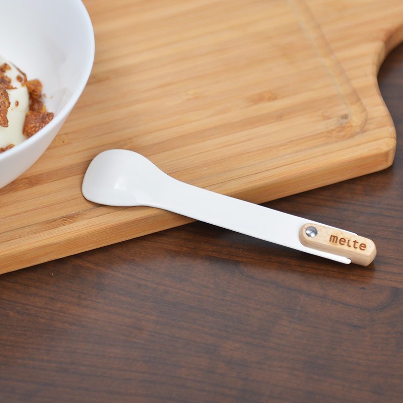 Japanese high mulberry elfin wood enamel ice cream spoon -2 - ช้อนส้อม - วัตถุเคลือบ 