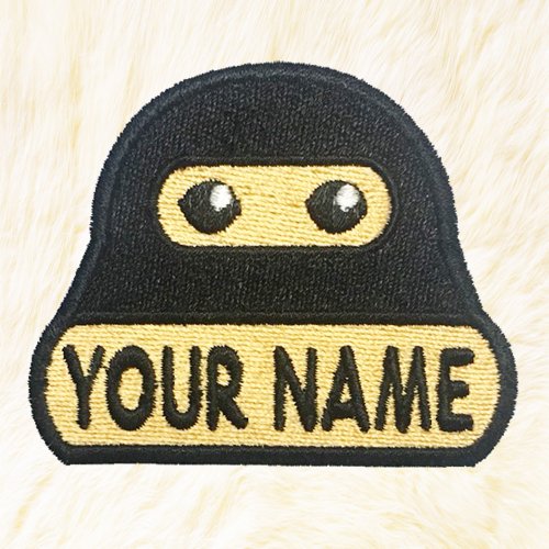 24PlanetsStudio Ninja Personalized Iron on Patch Your Name Your Text Buy 3 Get 1 Free