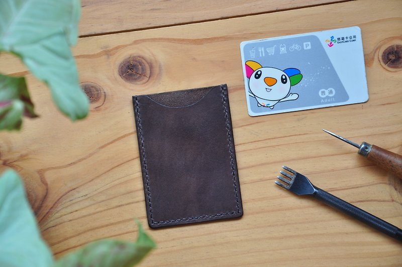 Simple single card holster - Other - Genuine Leather 