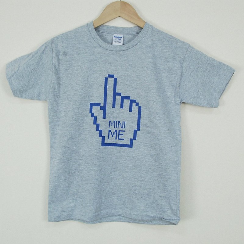 New Year -T-shirt designer: Mini Me] [short-sleeved T-shirt "Child" (Heather Grey) -850 Collections - Other - Cotton & Hemp Blue