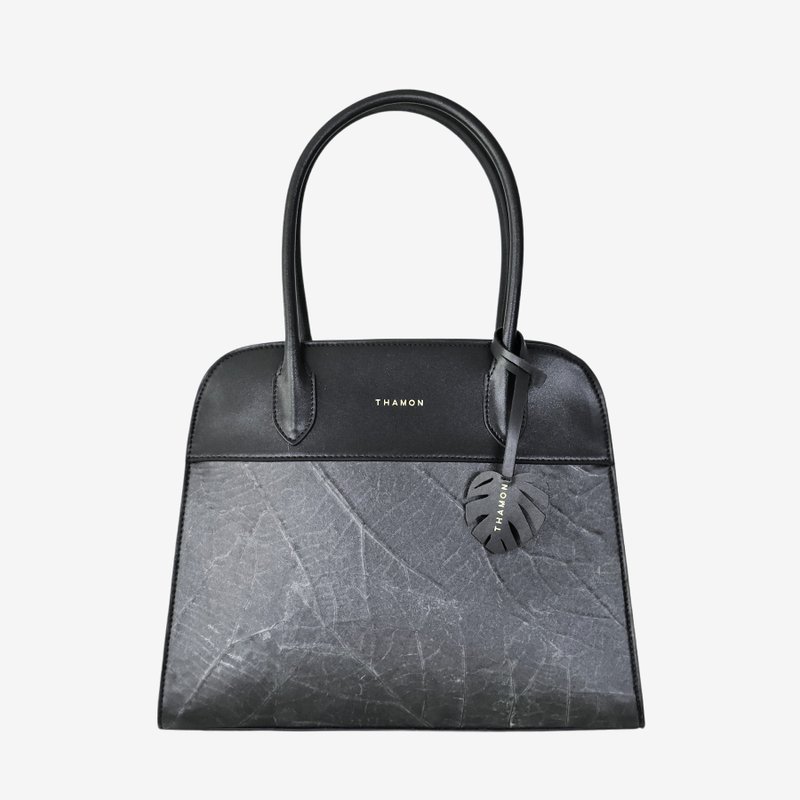 Sloane Tote Bag - Black - Handbags & Totes - Plants & Flowers Black