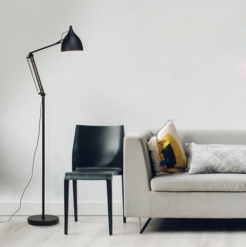 READER FLOOR LAMP - Lighting - Other Metals Black